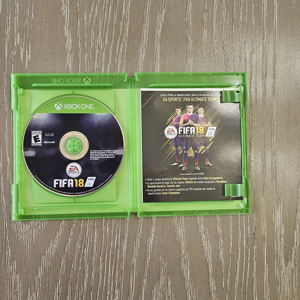 Microsoft Xbox One FIFA 18 Game - Green Case